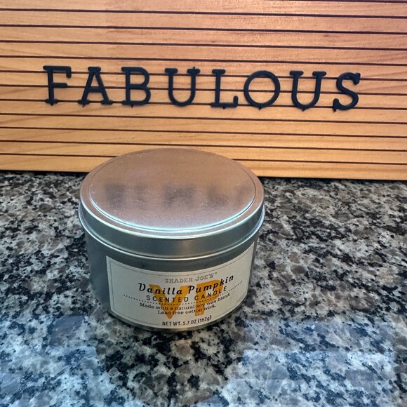 Trader Joes Honeycrisp Apple Scented & Pumpkin Spice Candles, 5.7 oz Set Of 2 - Picture 6 of 9